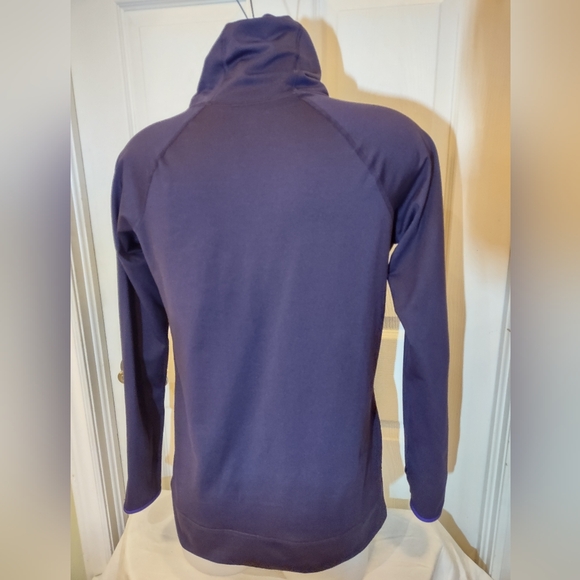 Nike Pro Pullover Women Extra Large Purple Turtleneck with nice accent side ties - Picture 2 of 10